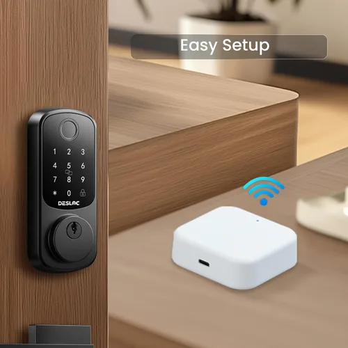 Miniatura 4 de DESLOC G2 Smart Lock WiFi Gateway, puerta de enlace para cerradura de puerta inteligente, puente Wi-Fi, bloqueo inteligente de control remoto