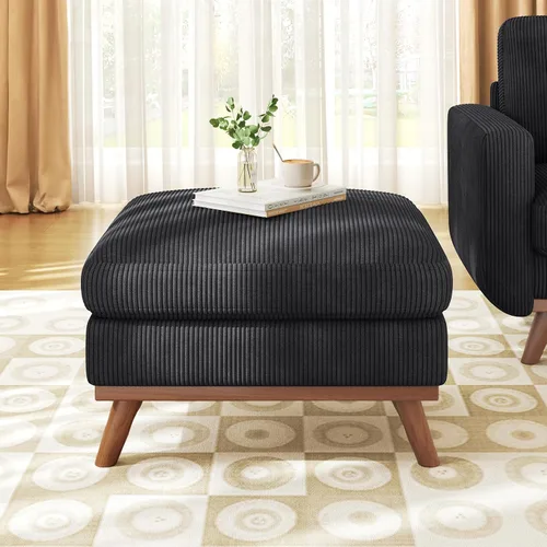 Miniatura 58 de Vesgantti Sofá modular en forma de U de 119 pulgadas, sofá modular de pana con asiento profundo y soporte de resortes, sofá convertible con 2 Beige