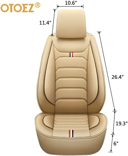 Miniatura 7 de otoez Juego completo de 5 fundas de asiento de automóvil, sedán, SUV, camión, furgonetas, protector de cojín para asiento delantero y trasero, apto