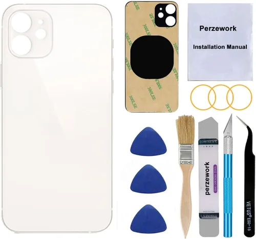 Miniatura 10 de Reemplazo de cristal trasero OEM para iPhone 12 mini 5.4 pulgadas (negro) con kit de herramientas de reparación