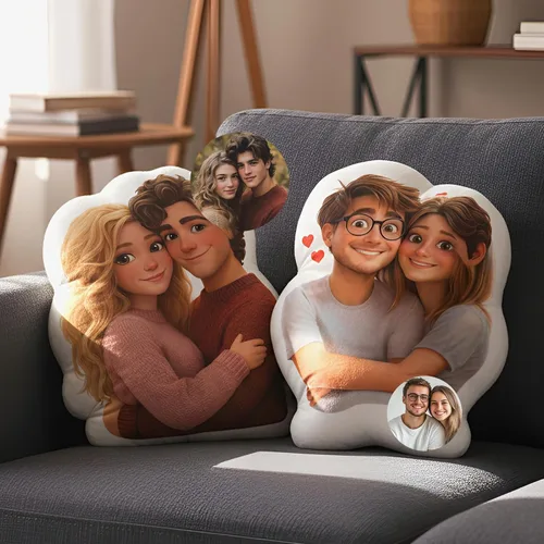 Miniatura 9 de LOVELYPOD Almohada facial personalizada, regalos para novio, novia, almohada de fotos personalizada, regalo divertido para pareja para cumpleaños