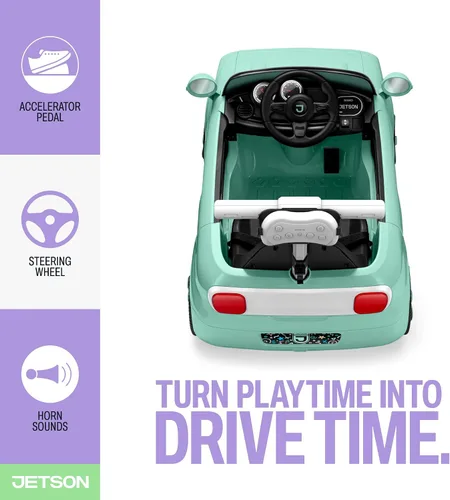 Miniatura 3 de Jetson Mako Niños Coche Eléctrico con Asistencia de Motor por Empuje, 3 Modos: Empuje, Conducción o Control Remoto, Velocidad Máxima de 3 mph