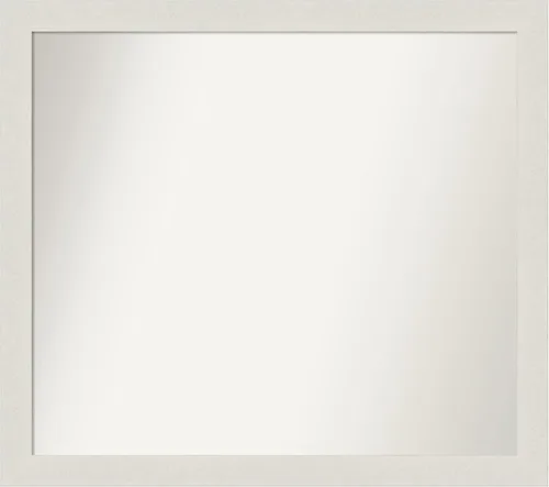 Miniatura 211 de Amanti Art Espejo de baño blanco para sobre el fregadero, 24 x 24 pulgadas, hecho a medida, espejo de tocador cuadrado blanco estrecho, marco