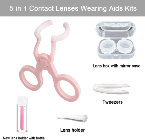 Miniatura 3 de Lentes de contacto de color Kits de ayudas para el uso de lentes de contacto Juego de herramientas de inserción y removedor de lentes de contacto