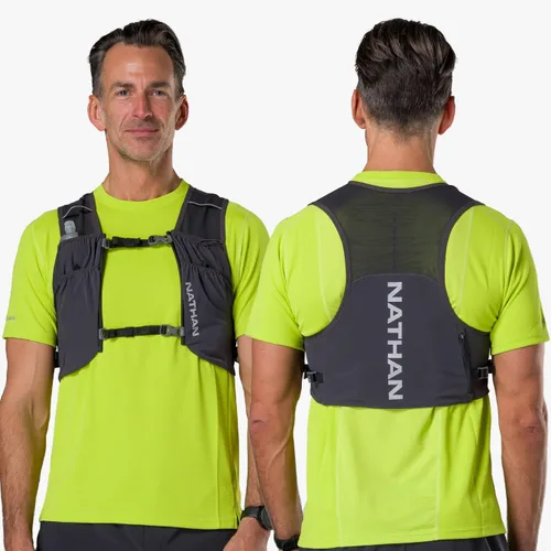 Miniatura 3 de Nathan Pinnacle Featherlite - Chaleco de hidratación para correr (1.5 litros), ultraligero, ajuste de compresión con frasco suave Hydrapak