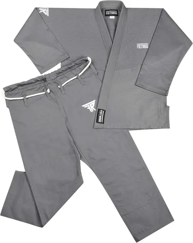 Miniatura 8 de FISTRAGE Jiu Jitsu Gi Patch BJJ - Suite brasileña para hombres y mujeres, uniforme de MMA con cinturón