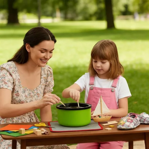 Miniatura 6 de Olla eléctrica de pegamento para manualidades con pellets de 1 libra, temperatura ajustable de 225-400 °F, olla caliente de 5.4 fl oz, diámetro