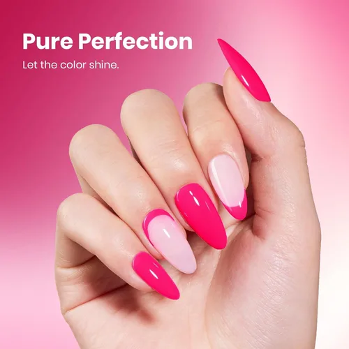 Miniatura 340 de Beetles - Esmalte de uñas de gel rosa claro, 0.5 fl oz, color rosa bebé, esmalte de gel que se absorbe con luz UV LED, arte de uñas de verano, salón