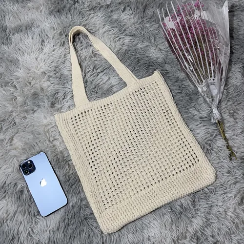Miniatura 4 de Bolso Hobo de ganchillo para mujer, estilo casa de campo de hadas Y2K, bolsa de playa bonita