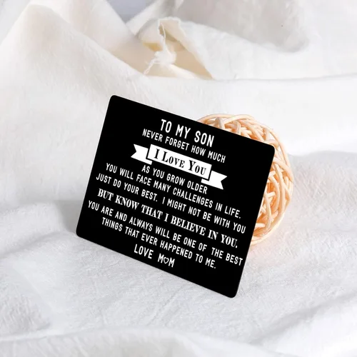 Miniatura 2 de Cesta de Pascua para adolescentes y niños, tarjeta inspiradora para mi hijo, tarjeta de billetera para adolescentes, niños, hombres, Navidad