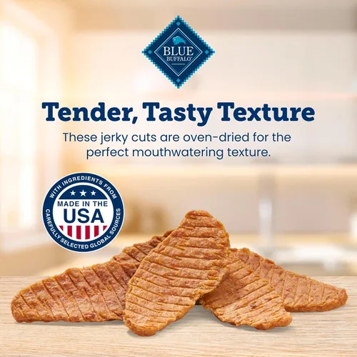 Miniatura 8 de Blue Buffalo True Chews Premium Jerky Cuts - Golosinas para perros, fabricadas en los Estados Unidos con ingredientes naturales, pollo y pato, bolsa
