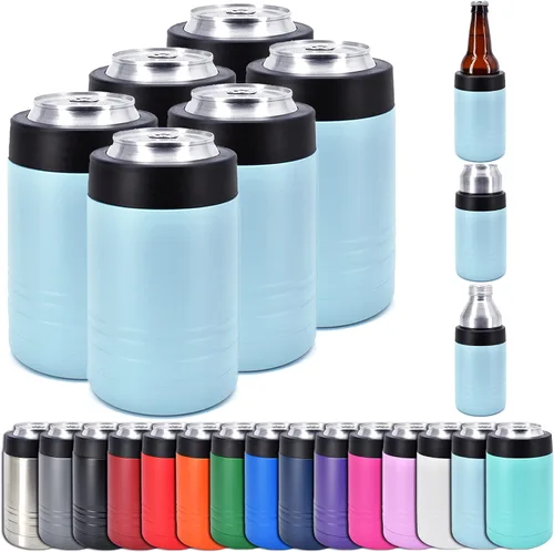 Miniatura 7 de Clear Water Home Goods - Enfriador de bebidas de acero inoxidable de doble pared aislado al vacío de 12 onzas - Revestimiento en polvo negro