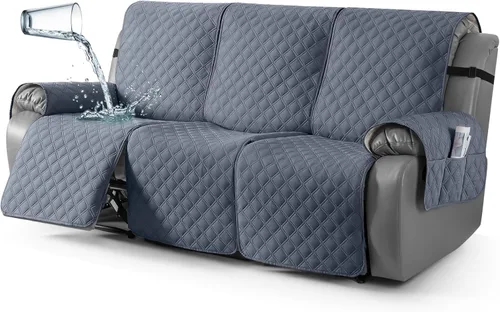 Miniatura 56 de TAOCOCO - Funda antideslizante para silla reclinable, funda para sofá, funda para silla reclinable pequeña con correas elásticas, protector