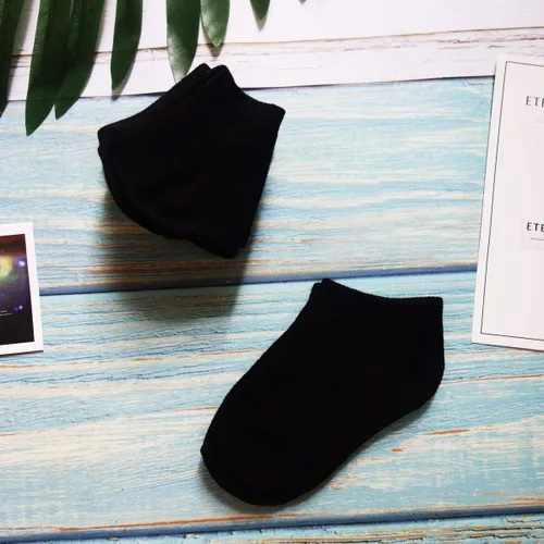 Miniatura 6 de 20 pares de calcetines para niños pequeños calcetines de tobillo de corte bajo calcetines atléticos para niños y niñas