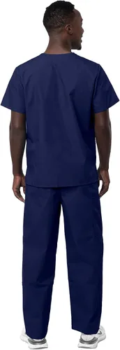 Miniatura 2 de Sivvan Unisex Scrubs - Classic V-Neck Top & Drawstring Pants Scrub Set