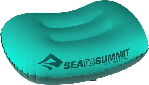 Sea to Summit Aeros - Almohada inflable ultraligera para acampar y viajar, regular (14.2 x 10.2), espuma marina Espuma de mar