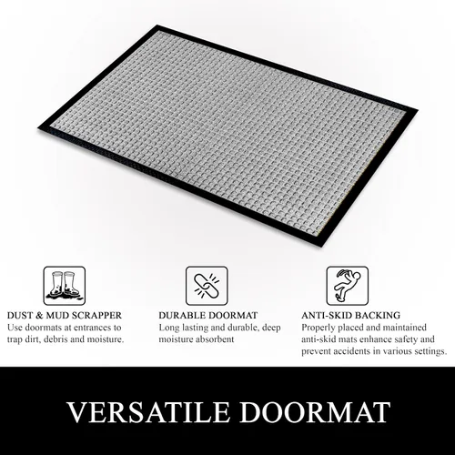 Miniatura 5 de A1HC - Tapete para interiores y exteriores, tapete antideslizante para puerta delantera, entrada, patio, garaje y oficina, tapete de bienvenida