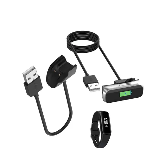 Miniatura 5 de TenCloud Cargador de repuesto compatible con Samsung Galaxy Fit E SM-R375 Smartwatch - Cable de carga USB de 39.4 in - Accesorios para reloj Negro