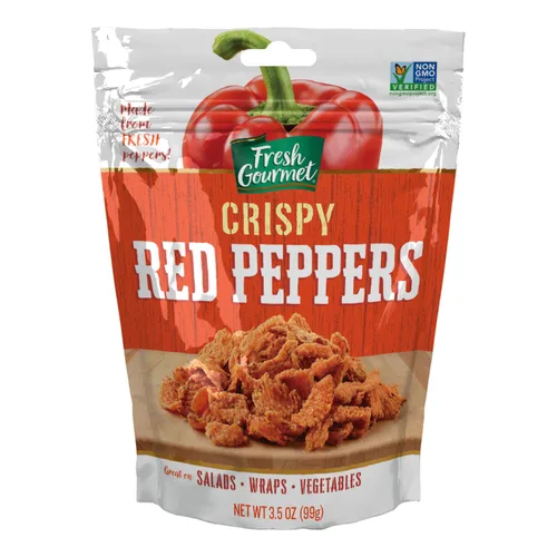 Miniatura 3 de Aderezos crujientes de pimientos rojos frescos de Fresh Gourmet y bocadillo de ensalada (3.5 onzas (Paquete de 2))
