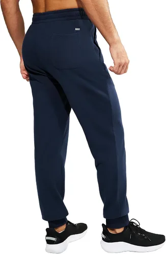 Miniatura 4 de MIER Men's Cotton Joggers Athletic Sweatpants for Gym Workout Active Lounge Jersey Track Pants with Pockets, Elastic Waist