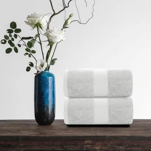 Miniatura 6 de Toallas de baño de lujo suaves White Classic - 650 GSM Toallas de baño de algodón de lujo extra grandes 35x70 Altamente absorbentes y de secado