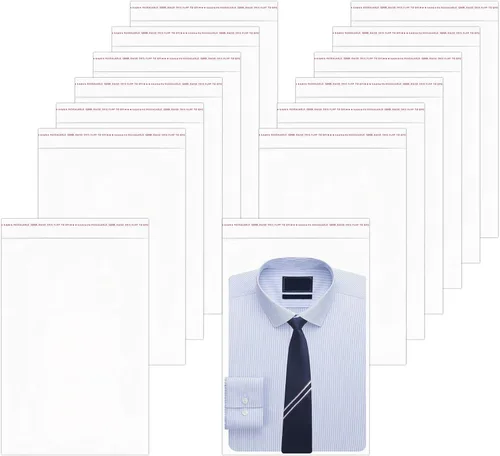 Miniatura 18 de 200 piezas de bolsas de polietileno autosellables OPP de 14" x 20" transparentes, bolsas de celofán de plástico resellables de 1 mil para ropa