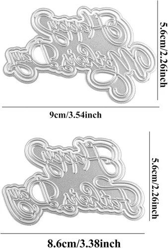 Miniatura 2 de 2 troqueles de corte de metal para tarjetas alfabetos, letras de metal para álbumes de recortes, manualidades, plantillas de grabado en relieve