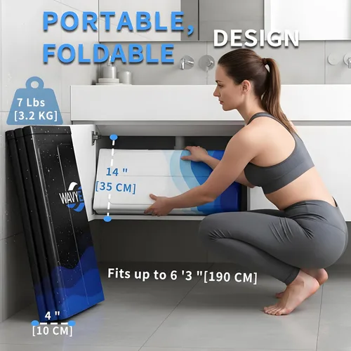 Miniatura 4 de WAVYEASE Bañera portátil para adultos - (31.5 pulgadas de largo x 26 pulgadas de alto) bañera fría plegable para recuperación - Bañera de remojo