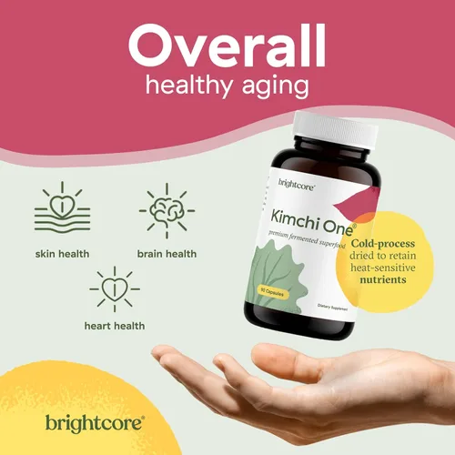 Miniatura 6 de Brightcore Nutrition - Kimchi One, Cápsulas de Polvo de Kimchi, Suplemento de Probióticos, Enzimas y Antioxidantes, Superalimento Premium