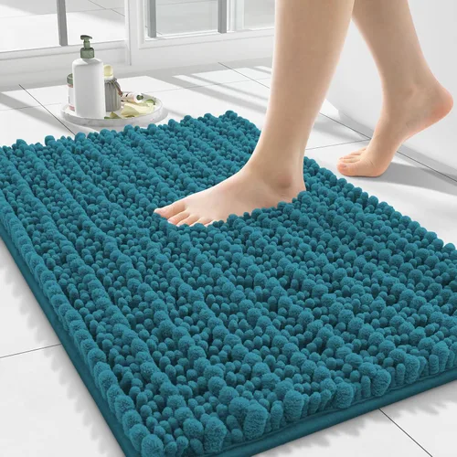 Miniatura 124 de Smiry Alfombras de Baño 24x16 pulgadas, Alfombras de Baño de Chenilla Extra Suaves y Absorbentes, Respaldo de Goma Antideslizante, Lavable a Máquina