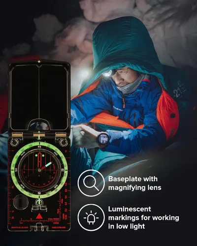 Miniatura 6 de SUUNTO Brújula MC-2: Brújula de primera línea para profesionales y excursionistas serios