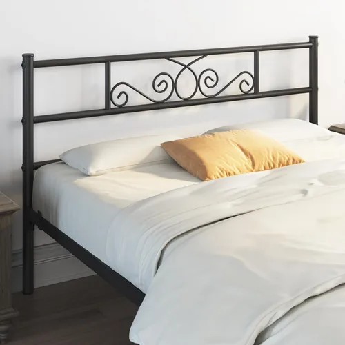 Miniatura 7 de Topeakmart Base de cama de metal clásico negro de 13 pulgadas con cabecero, base de colchón, plataforma de cama, base de cama con listones