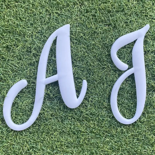 Miniatura 6 de 2 piezas de accesorios de letras compatibles con agujero de playa, dijes decorativos del alfabeto