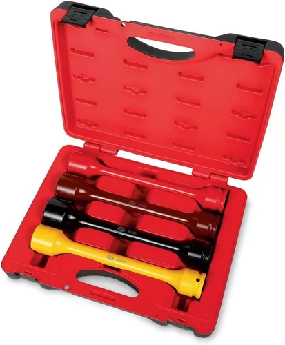 AFF Kit de extensión de limitación de par de servicio pesado de 4 piezas con estuche de transporte, 250-475 pies/libras, unidad de 3/4 pulgadas,