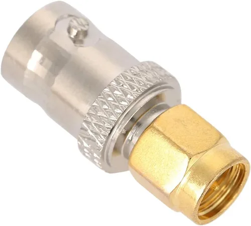 Miniatura 7 de Adaptador coaxial SMA macho a BNC hembra, adaptador coaxial RF, conector coaxial SMA a BNC macho hembra (todo cobre)