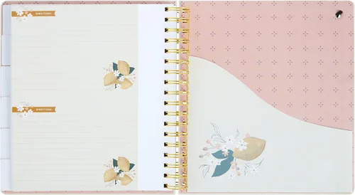Miniatura 4 de C.R. Gibson Cuaderno de cocina con tapa dura en espiral, libro de cocina familiar, 8.5 x 9.5 pulgadas, limones