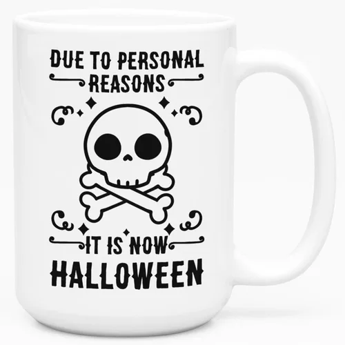 Miniatura 128 de LookHUMAN Taza de Café de Halloween – Halloween Is Meowgical Tazas, Taza de Café Espeluznante Idea de Regalos de Taza, 15 Onzas 10-Blanco
