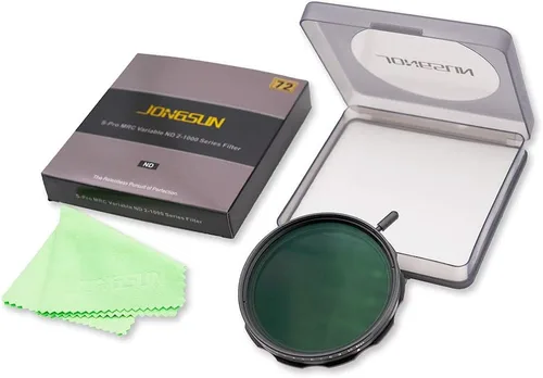 Miniatura 9 de JONGSUN Filtro ND variable de 2.835 in, S-Pro MRC de 16 capas de nano recubrimientos, más de 10 paradas ND2-ND1000 ajuste continuo graduado, kit