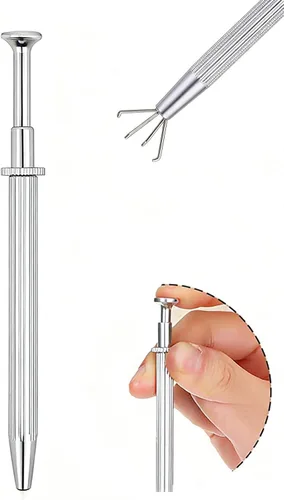 Herramienta de Agarre de Bola Cónica para Perforación para Reemplazo de Joyería - Herramienta Aplicadora de Aretes de Acero Inoxidable con Parte
