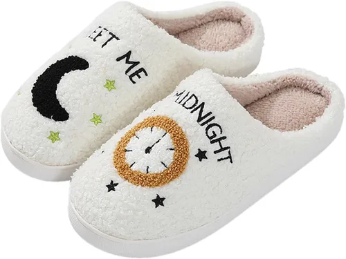 Miniatura 8 de PATRICK Unisex Meet Me at Midnight Slippers Soft Fluffy Warm Home Slippers