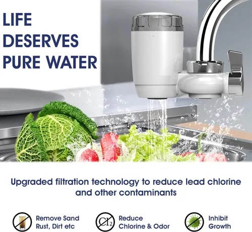 Miniatura 3 de Filtro de grifo, sistema de purificación eficaz, reduce el plomo y el mal sabor, sin BPA, purificador de agua, paquete de 1 repuesto