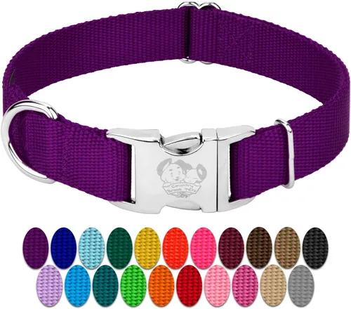 Miniatura 22 de Country Brook Petz – Collar de nailon premium para perro con hebilla de metal – Vibrante selección de 25 colores, Azul Océano