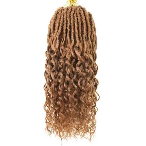 Miniatura 52 de Cabello de ganchillo para mujeres negras Goddess Locs de 14 pulgadas 8 paquetes 613 Locs falsos suaves preenganchados trenzas de ganchillo cabello