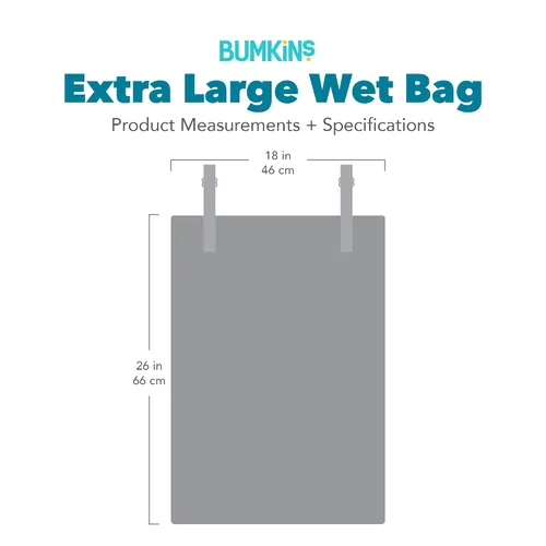 Miniatura 7 de Bumkins Bolsa Húmeda Colgante Impermeable Grande para Bebé, Lavandería, Ropa Sucia, Viajes, Traje de Baño, Pañales de Tela, Piscina, Toallas
