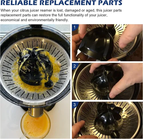 Miniatura 6 de Piezas de repuesto para exprimidor de cítricos Eurolux, piezas de exprimidor de jugo de limón de naranja, exprimidor de cono