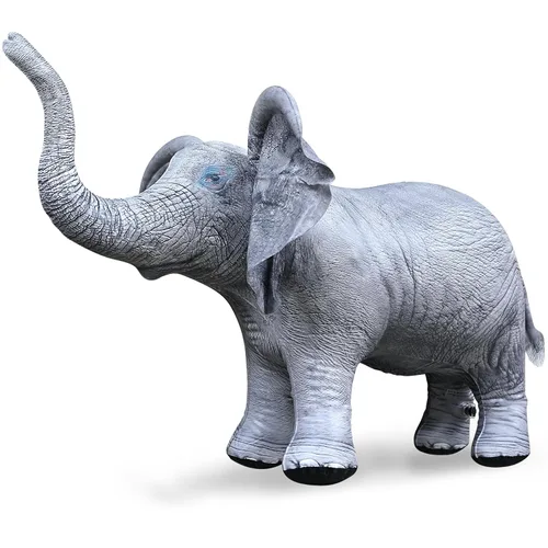 Jet Creations Elefante inflable animal de 36 pulgadas de largo, juguete para edades de 3 años en adelante. Fiesta temática de safari de vida