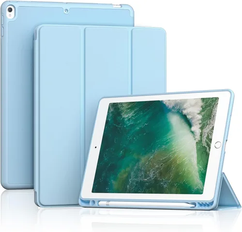 Miniatura 20 de ProCase Funda Inteligente para iPad Air de 10,5" 3ª Generación 2019 / iPad Pro 2017, Funda Delgada con Soporte con Parte Trasera Translúcida Negro