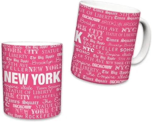 Miniatura 12 de Sweet Gisele Taza inspirada en la ciudad de Nueva York Taza de café de cerámica NYC Skyline del centro de Manhattan Empire State Building