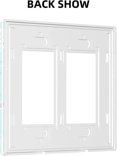 Miniatura 52 de Placa de Interruptor de Luz Azul de 1 Gang, Placa de Pared Decorativa de Palanca Individual, Cubierta de Placa de Pared de Palanca, Placa Frontal