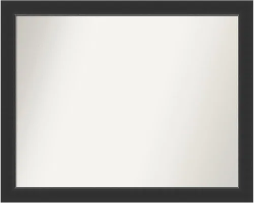 Miniatura 195 de Amanti Art Espejo personalizado, espejo de baño negro Astor, espejo de pared o espejo de tocador de baño sobre el fregadero (25 x 25 pulgadas)